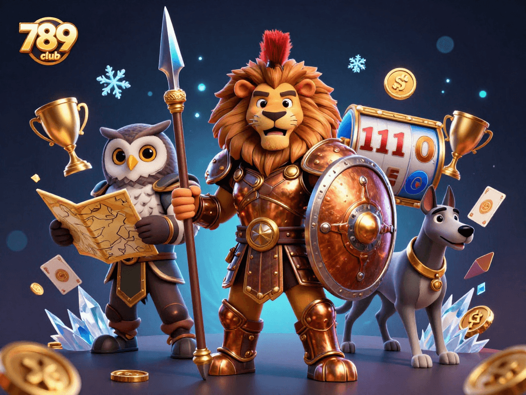 Experience thrilling action at 789club with our vibrant 3D casino game characters and dynamic elements.