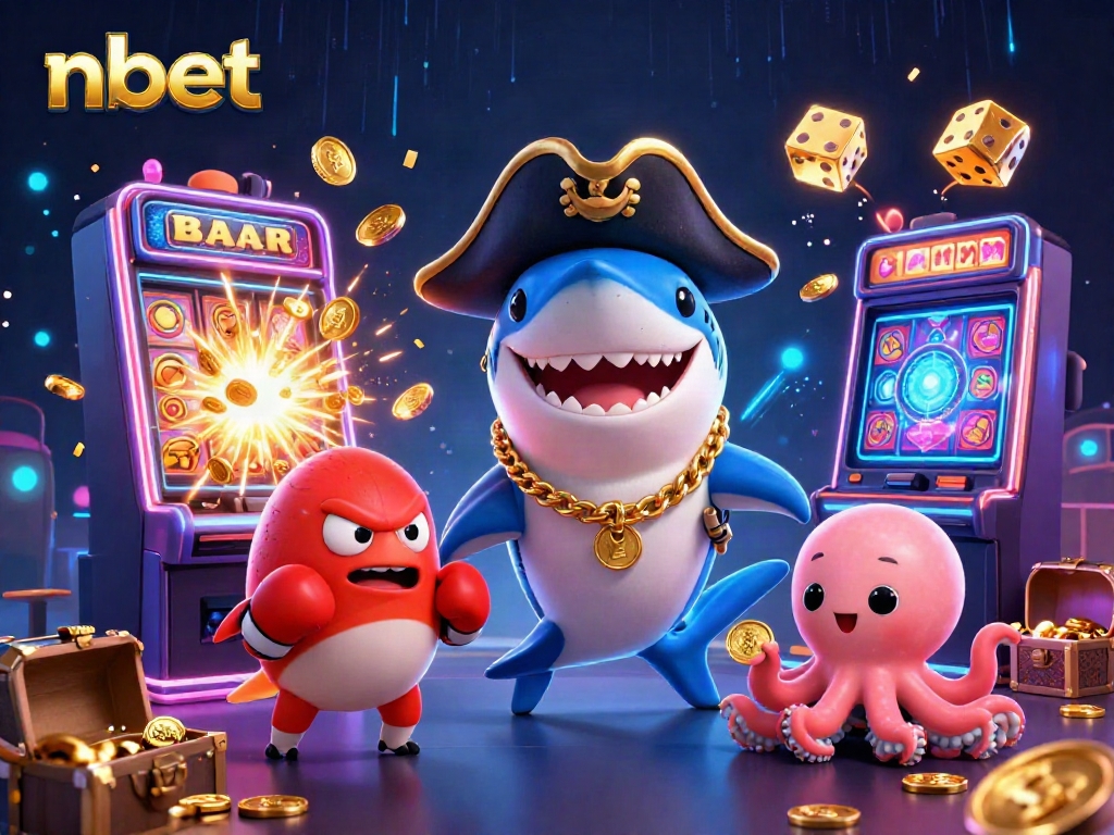 Engaging 3D scene featuring the vibrant nbet characters and casino elements, highlighting a dynamic gaming experience.