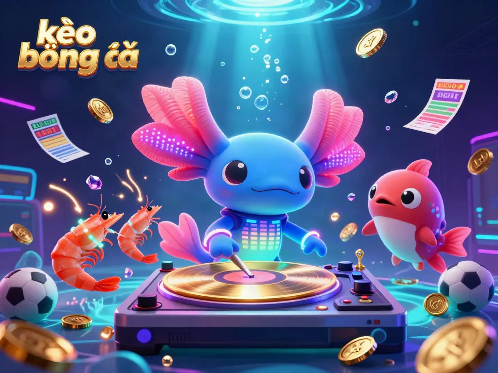 Experience kèo bóng đá with colorful characters in a vibrant underwater casino scene.