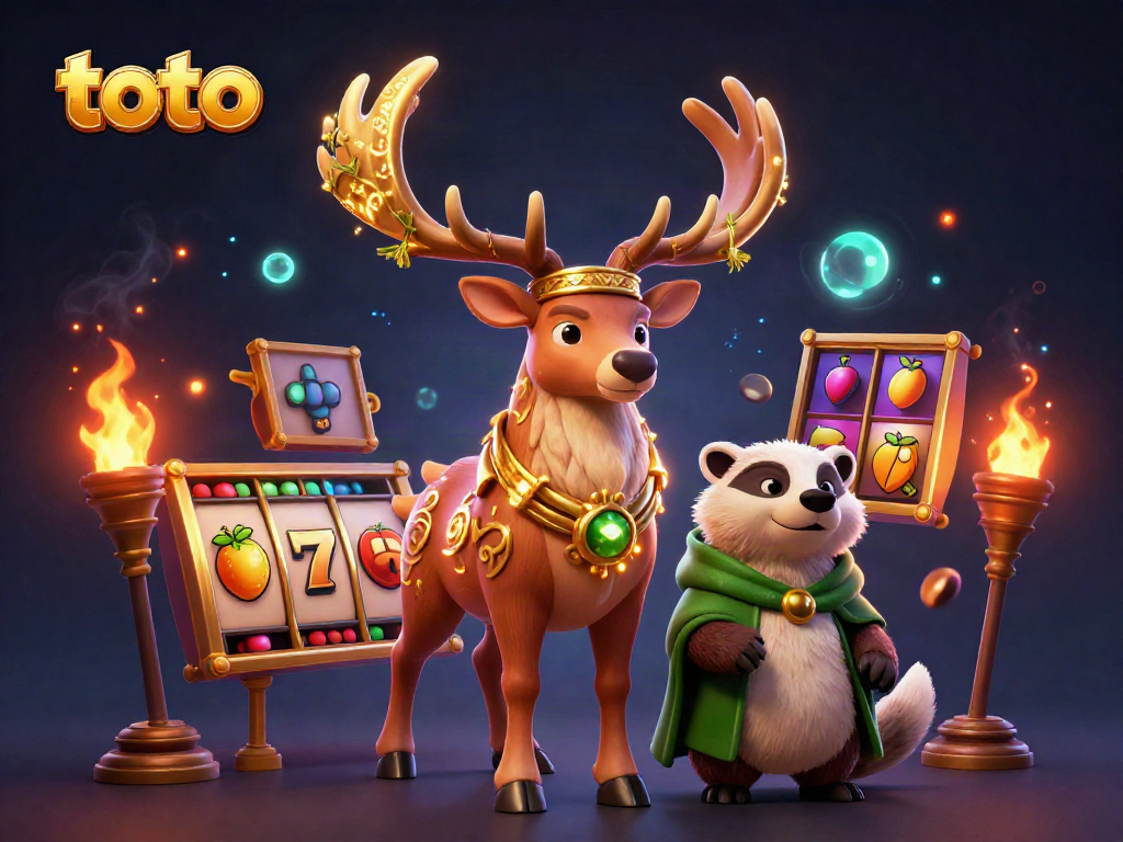 Engage with the thrilling world of toto slots as you unveil the jackpot with a mystical druid and a wise badger.