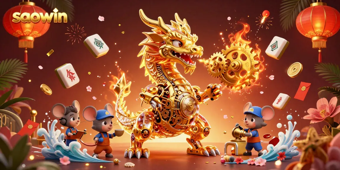 Experience thrilling wins with saowin's captivating games and immersive visuals in a vibrant illustration.