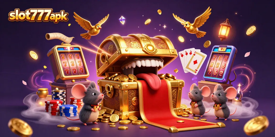 Engage in thrilling slot777apk adventures with golden treasures, sparkling gems, and vibrant casino elements.