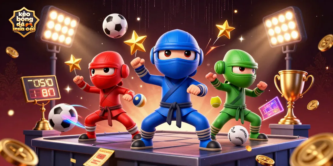 Engage with kèo bóng đá nhà cái through dynamic sports betting action featuring vibrant chameleon ninjas.