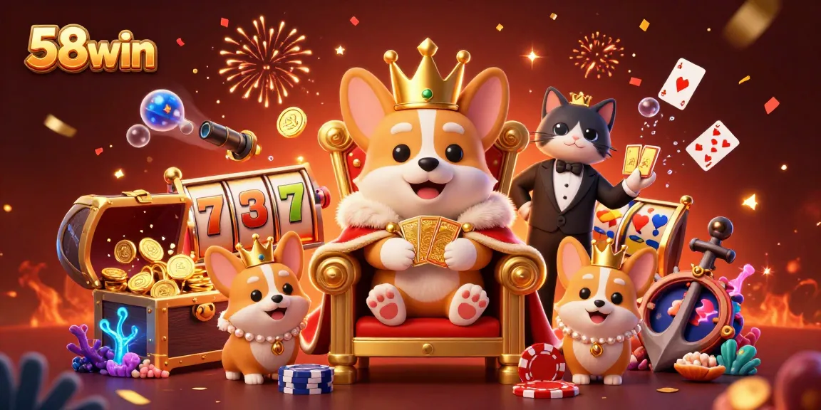 Win big with 58win by spinning slots and uncovering treasures in this vibrant casino scene.