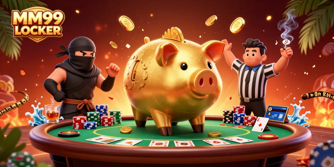 Experience thrilling action at MM99 LOCKER with vibrant 3D characters and dynamic gambling elements.