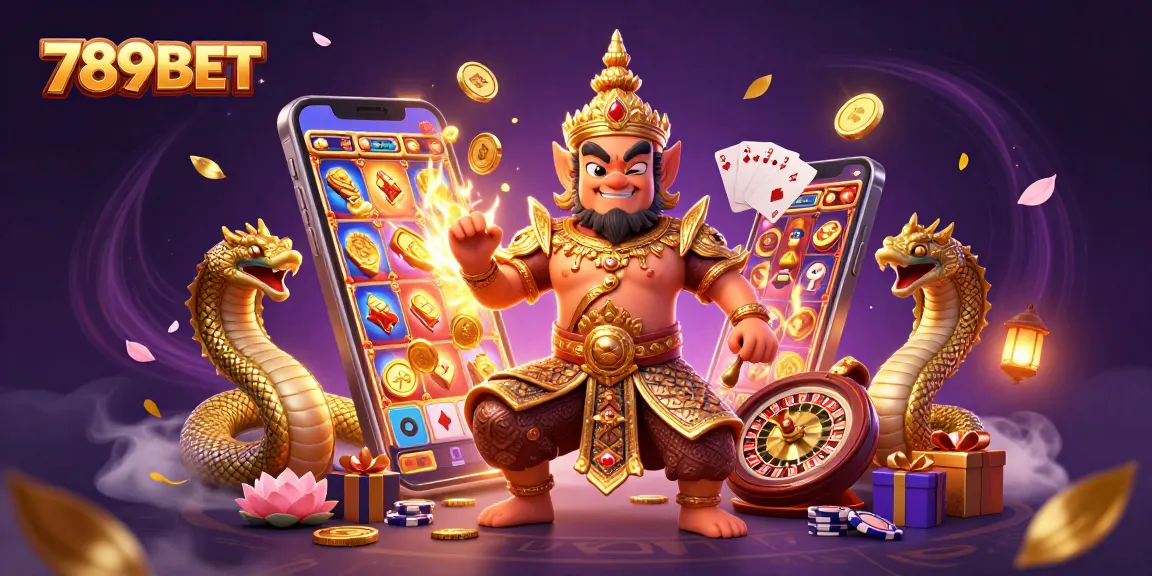 Experience thrilling gameplay at 789BET with vibrant 3D casino elements and characters.